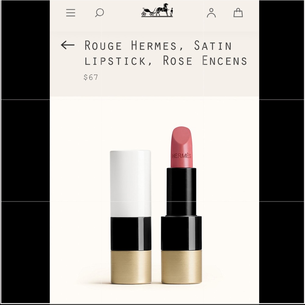 Rouge Hermes Satin lipstick _ Rose Encens